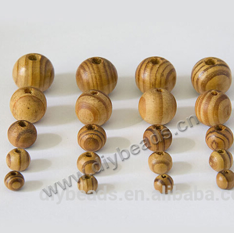 18mm wood round pattern beads，Wood beads, 100pcs/bag, sold per pkg of 5bags