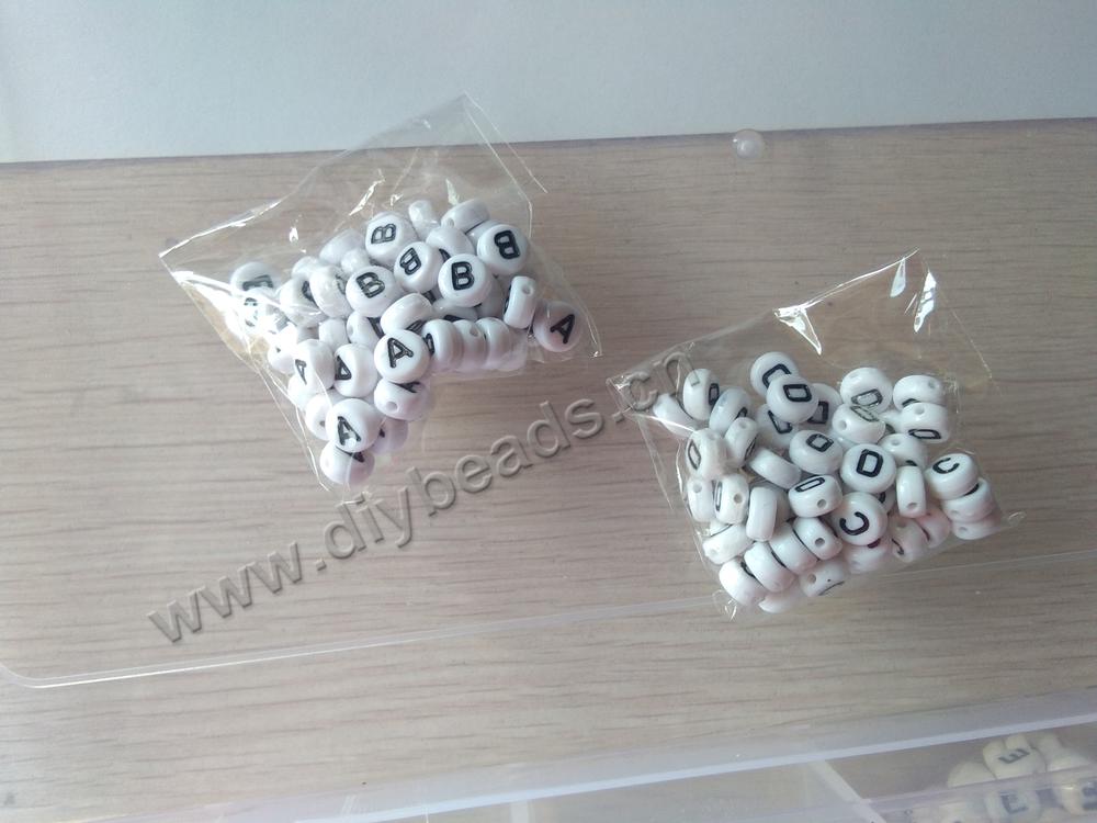 4*7mm flat round acrylic beads