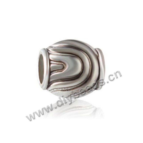 Bead,big-hole beads,zinc alloy,10*7.5mm,rondelle,Sold per pkg of 100pcs