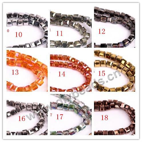 faceted glass beads