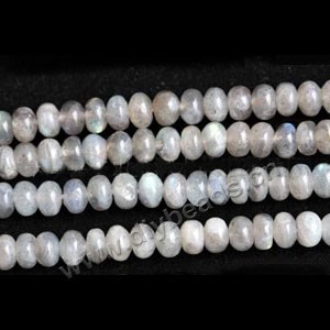 Bead, rainbow moonstone (natural), 8x4mm rondelle, Mohs hardness 6 to 6-1/2. Sold per 16-inch strand