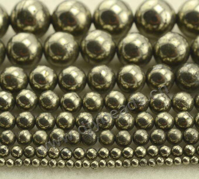 Bead,pyrite round  gemstone beads,    10mm  beads  Sold by strands 
