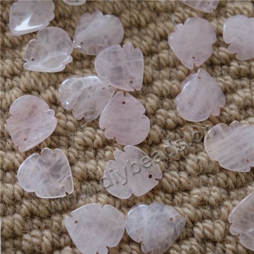 Bead,rose quartz (natural),16x18x2.5mm flower. Sold per pkg of 50pcs