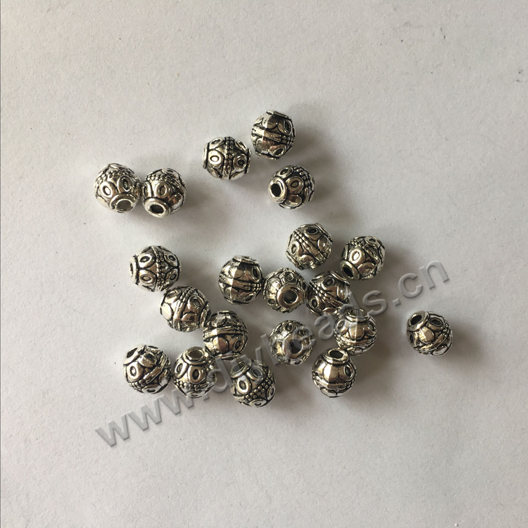 8*7mm Xingyue Bodhi charm findings Tibetan silver alloy beads for making bracelet