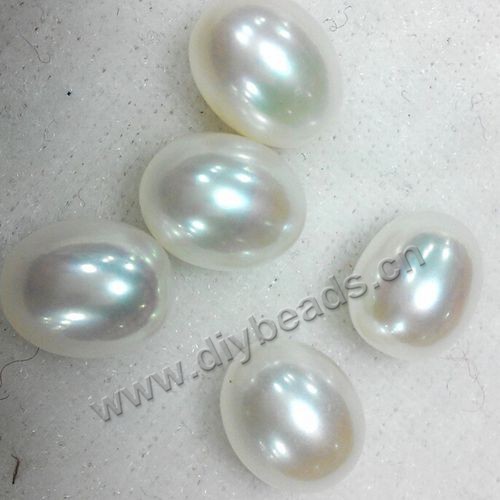 Pearl,cultured freshwater,white,8.5-9mm rice, AAA grade. Sold per pkg of 10pcs