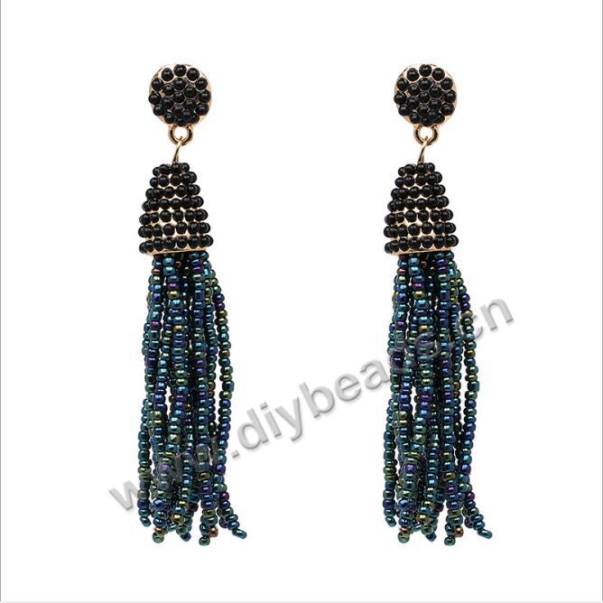 beaded tassel earring 3