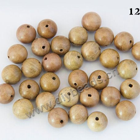Beads,wood,round loose beads,16mm with 2mm hole. Sold per pkg of 100ps