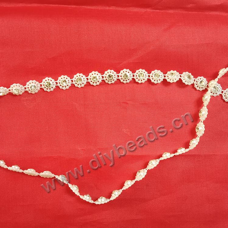Wholesale acrylic beads connection beads sunflower beads, sold per pkg of 50yards