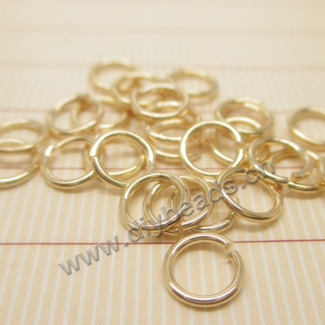 3x0.6mm 24k Gold Filled Jump Rings Open Metal O Rings Accessories For Jewelry Making