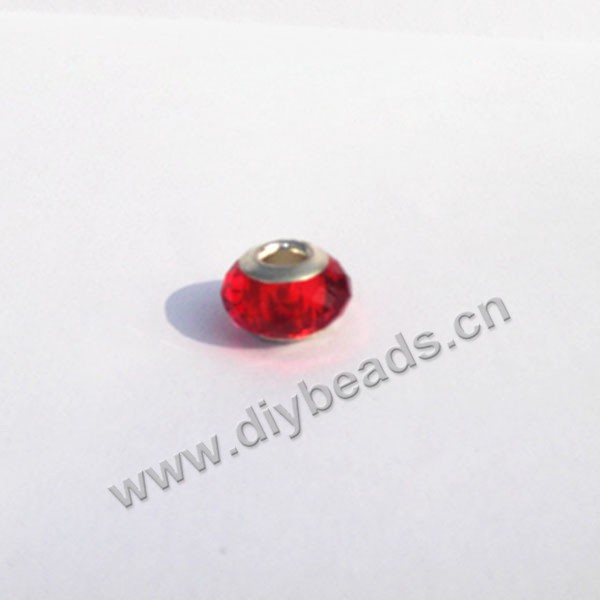 beads,glass, large hole beads red, 14x8.5mm. Sold per pkg of 20ps