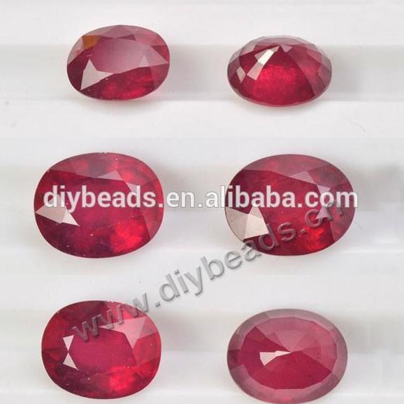 AAA grade Top Quality Oval Natural Ruby and Flawless ruby 6mm*8mm for Jewelry Gemstone