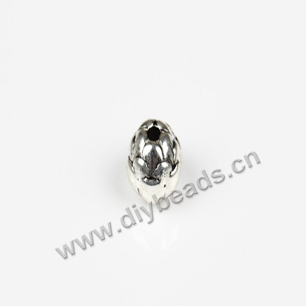 Bead, thai silver,  8mm diameter, lotus, Sold 20 pieces.