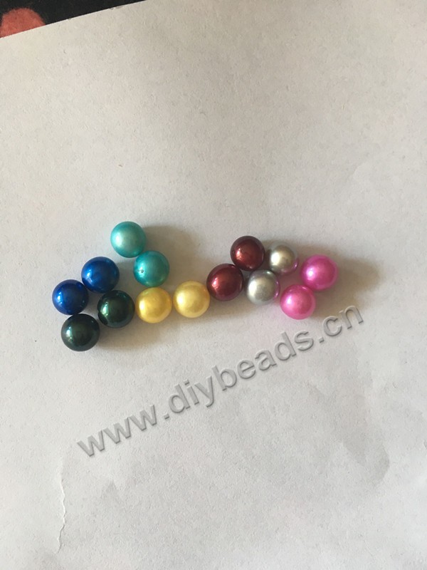 Pearl, cultured freshwater pearl AAA quality ,7--8mm  round. no hole , Sold by pcs ,colorful 