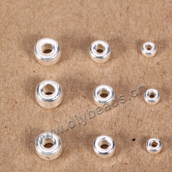 Bead, 925 sterling  thai silver, 4mm, Sold per pkg of 1 bag-100 pieces.