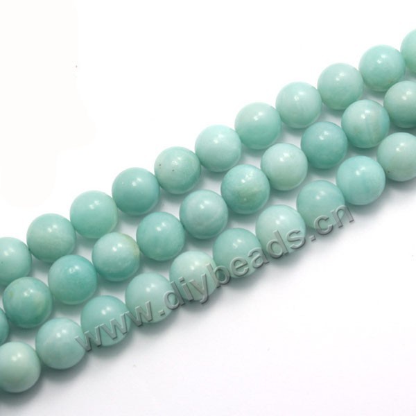 Bead, amazonite (dyed), 10mm round. Sold per 15-inch strand