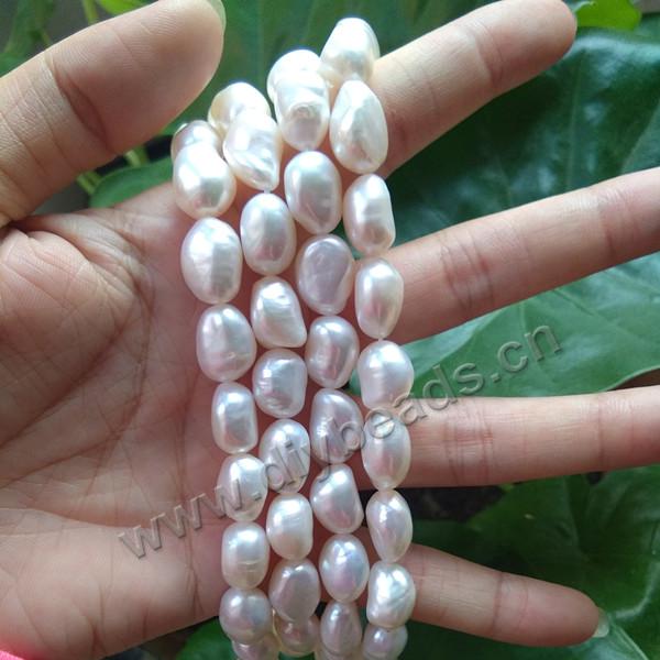 Wholesale 10-11mm smooth natural freshwater baroque pearls