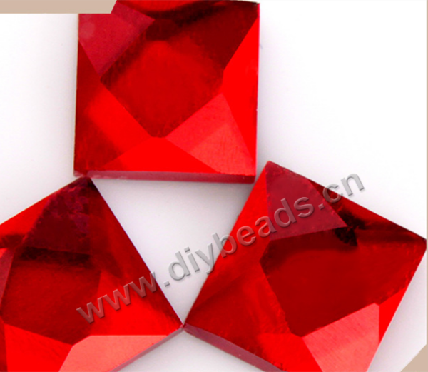 facted,rhinestone,mixed color,glass ,flat back,square,10*10mm,per pkg of 1000pcs