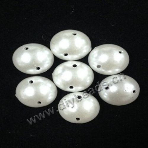 imitation pearl,acrylic sew on pearl,white with two holes,flat back,6mm water drop. Sold per pkg of 2000pcs