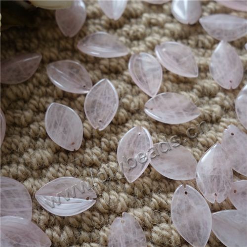 Bead,rose quartz,12x20mm flower petal. Sold per pkg 50pcs