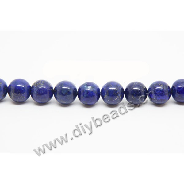Bead, lapis lazuli (nautral), 8mm round, A grade Mohs hardness 5 to 6 C grade. Sold per 15-inch(38cm) strand
