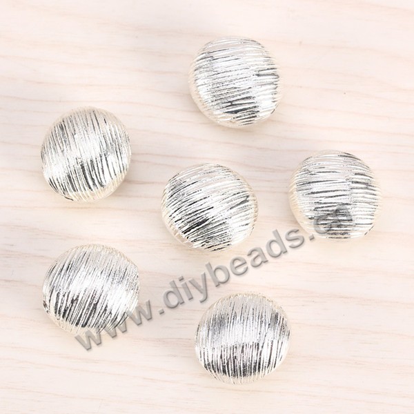 Bead, 925 Thai silver, brushed face, flat oval, 17mm, 2.5mm hole, Sold per pkg of 1 bag-3 pieces.