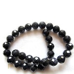 Bead,blue goldstone (manmade), 6mm 64-faceted round. Sold per 16-inch strand