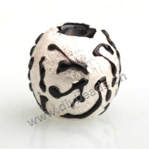 Bead,Japan lampworked glass,silver,18x18mm round.mini order 100pc 