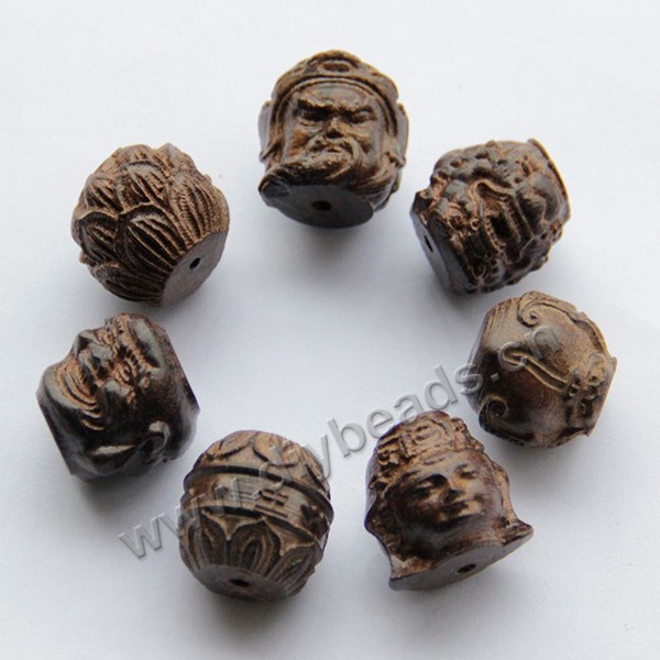 Beads,wood bead,round round,18*20mm. Sold per pkg of 7ps