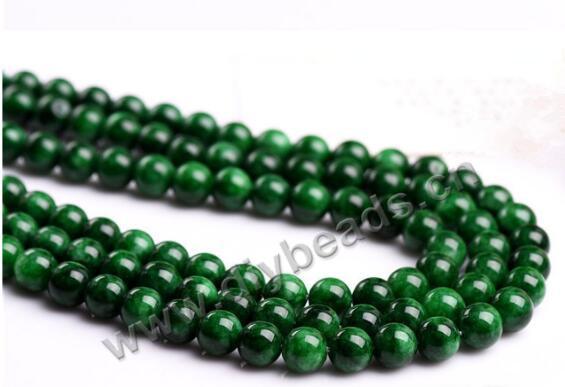 Green Chalcedony Beads detail 1