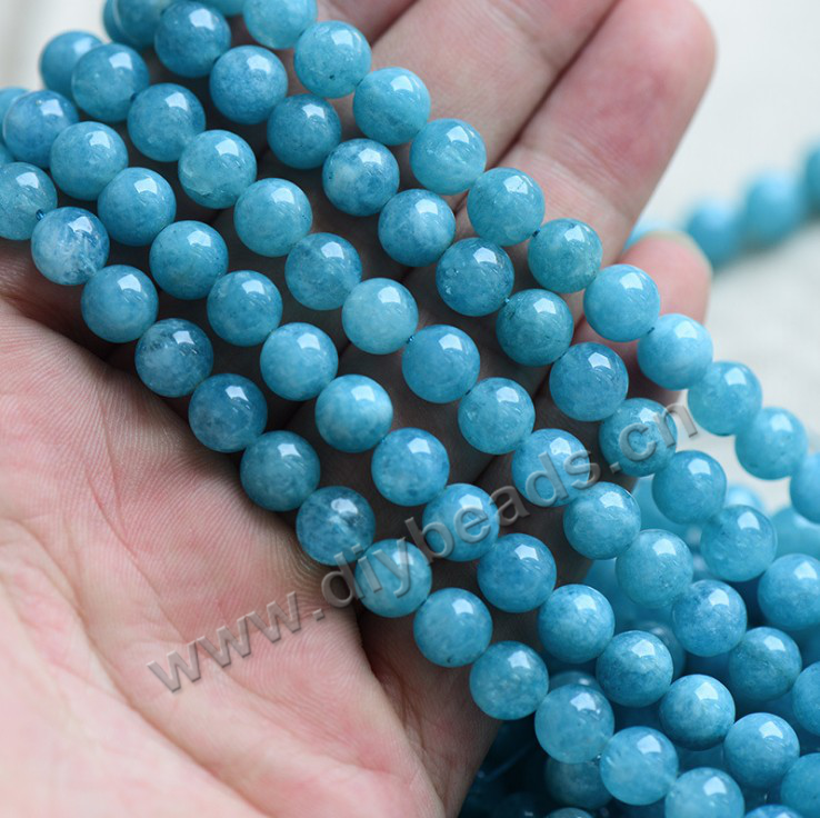 Wholesale 8mm exquisite Aquamarine gemstone beads