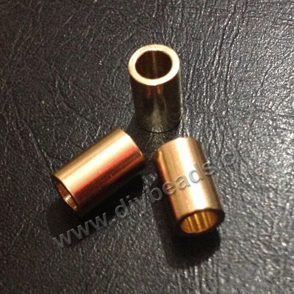 Bead, brass  beads, 5*8*3.5mm,  ntural brass color  Sold per pkg of 1 bag-100 pieces.