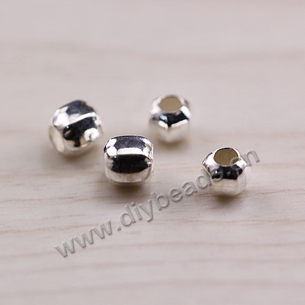 Bead, 925 sterling silver, 3mm diameter, 2mm hole, Sold per pkg of 1 bag-50 pieces.
