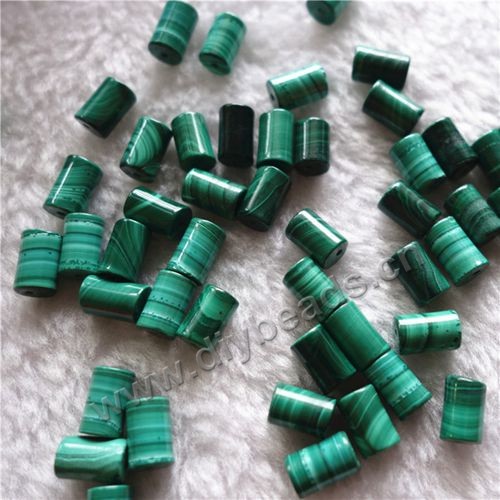 Bead, malachite (natural),6x10mm. Sold per pkg of 50pcs