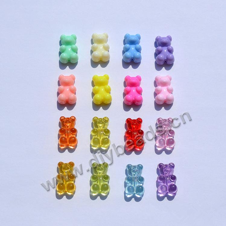 18mm little bear acrylic beads