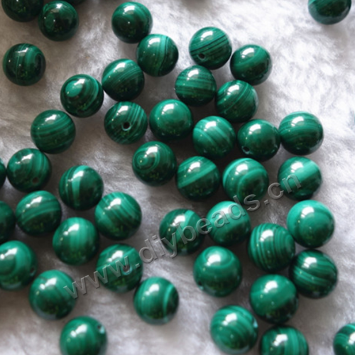 Bead, malachite (natural),8mm half hole. Sold per pkg of 50pcs
