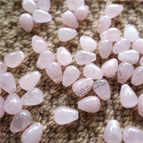 Bead,rose quartz,9x12mm teardrop. Sold per pkg 100pcs