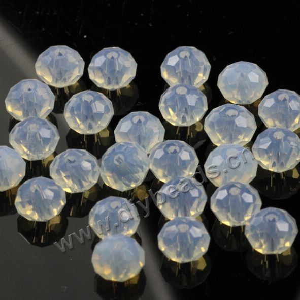 loose bead,glass wheel faced beads,8x10mm,per pkg of 5 strands