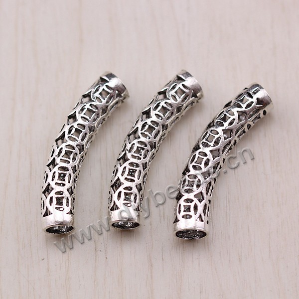 Tube, 925 Thai silver, 38mm length, 7mm hole. Sold per pkg of 2 pieces.