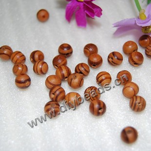 Bead,pine wood(natural),brown 12mm round,Sold per pkg of 100pcs