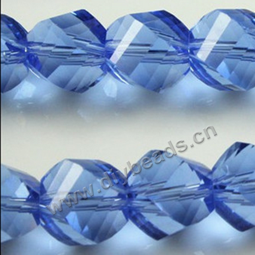 luxury bead,lighe blue color,rondelle faced glass beads,10mm,per pkg of 10 strands