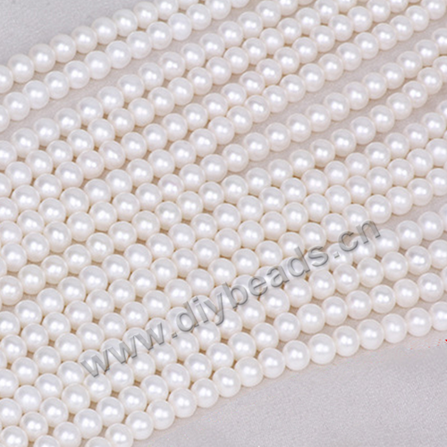Pearl, cultured freshwater,white ,6-7mm round, AAA grade. Sold per bag of one strand