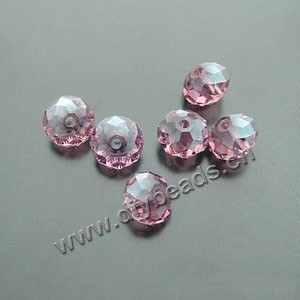 bead,glass,lavender,6x8mm hand-faceted rondelle,sold per pkg 20ps
