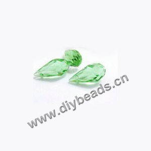Bead, k9 glass,light green,13x8mm top-drilled faceted teardrop,diy beads,drop,wholesale cheap,factory price. Sold per pkg of 50ps.