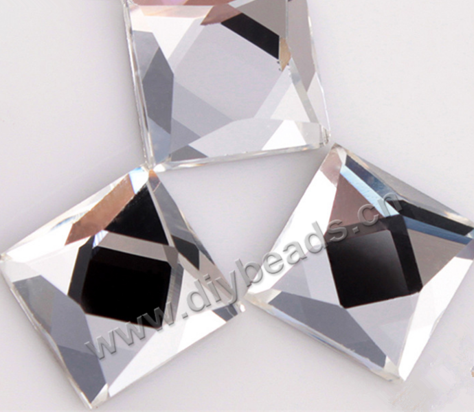 facted,rhinestone,mixed color,glass ,flat back,square,14*14mm,per pkg of 1000pcs