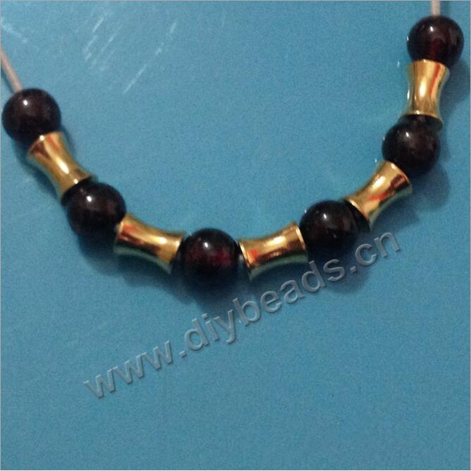 Tube shaped brass beads for bracelet