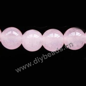Bead, pink jasper (dyed), 18mm round. Sold per 15-inch strand