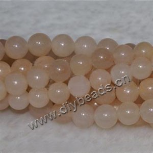 Bead, pink aventurine (natural), 4mm round. Sold per pkg of ten 16-inch strands