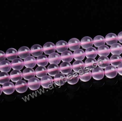 Bead, rose quartz (natural), 10mm round, A grade.Sold per 15-inch strand