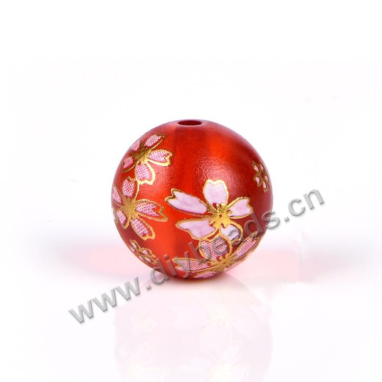 10mm 12mm 14mm 18mm loose frosted beads wholesale mixed colors acrylic Hand-Painted resin beads for jewelry making
