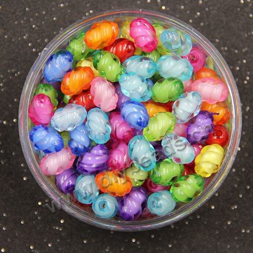 wonder Bead, acrylic, mix colors for, 14mm flower beads. Sold per 500-gram pkg.